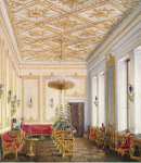Hau Edward Petrovich Interiors of the New Hermitage. The Empresss Cabinet - Hermitage